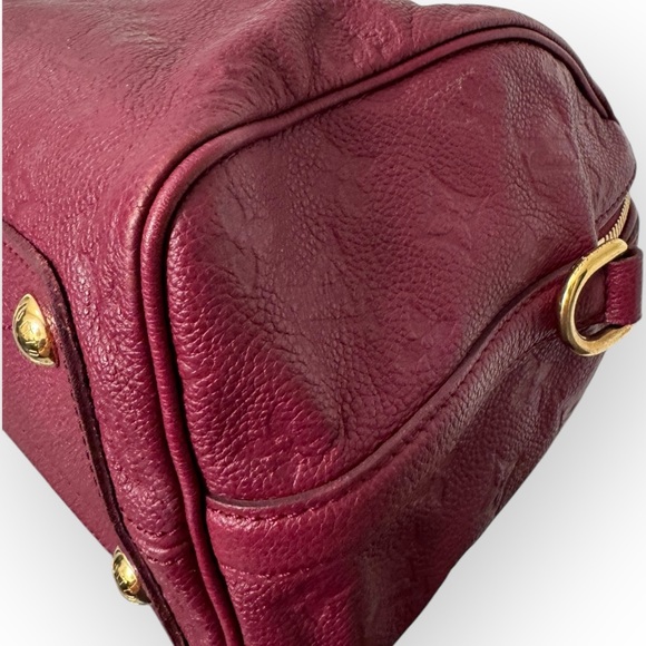 (SOLD) LOUIS VUITTON Empreinte Speedy Bandouliere 25 Two-Way Bag w/COA, Aurore - Picture 7 of 16